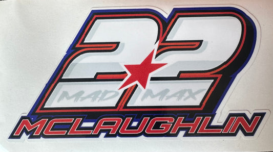 Mad Max McLaughlin #22 decal